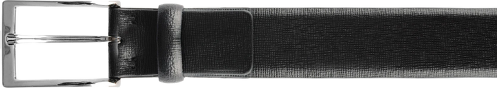 Gerba Black saffiano leather belt length 110cm CG001B110