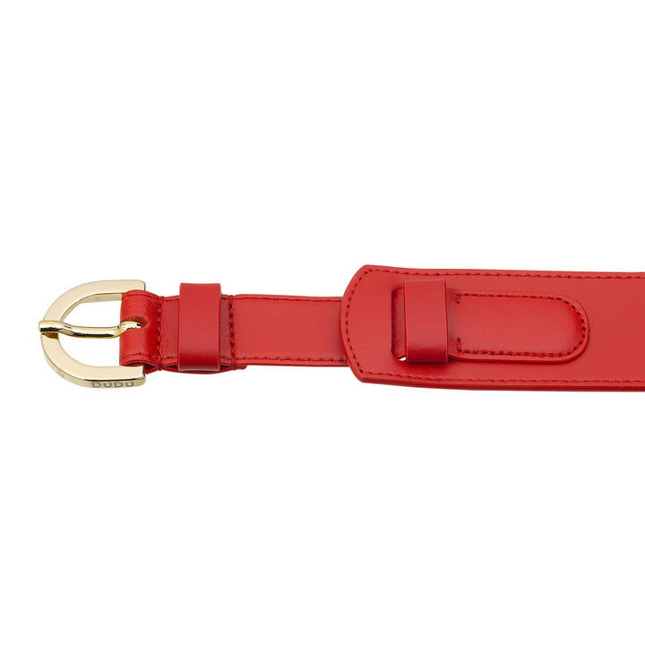 Dudu leather belt women made in Italy, h 40mm, with metal buckle, 4cm width, elegant belt per dress, trousers