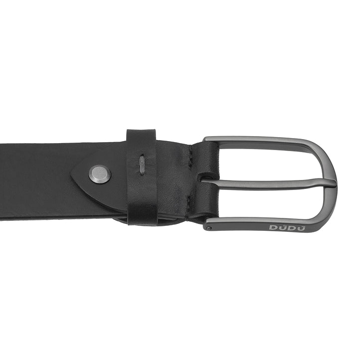 DUDU Ceinture pour Homme en Cuir Végétal, Fabriquée en Italie, H 35mm, Ceinture Souple et Durable de Haute Qualité