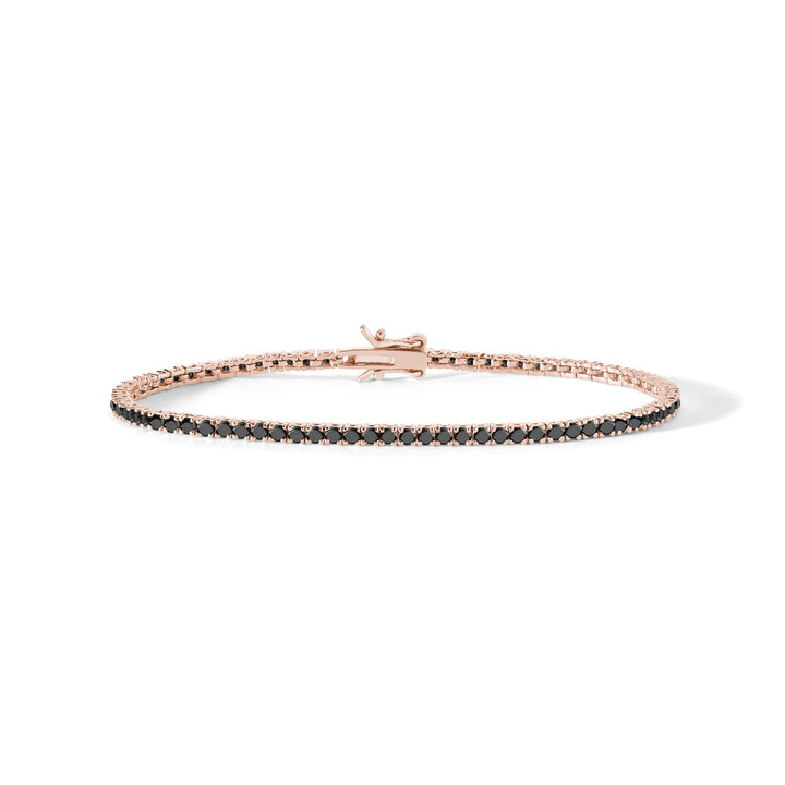 Comete Tennis in Argento 925‰ rosè e zirconi neri UBR901