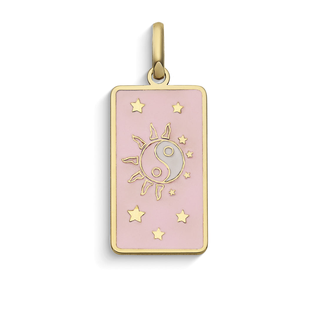 Pendentif Comete Balance en or jaune 375‰ et émail KCOB022