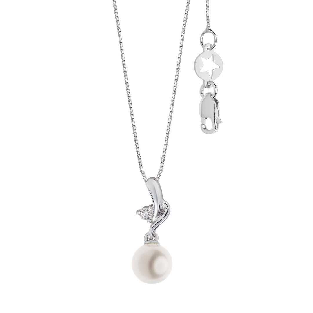 Collier de perles Comete en Or 750‰ et Diamants GLP634
