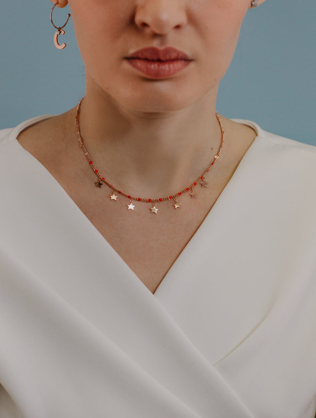 Collier étoile en argent Comete GLA251