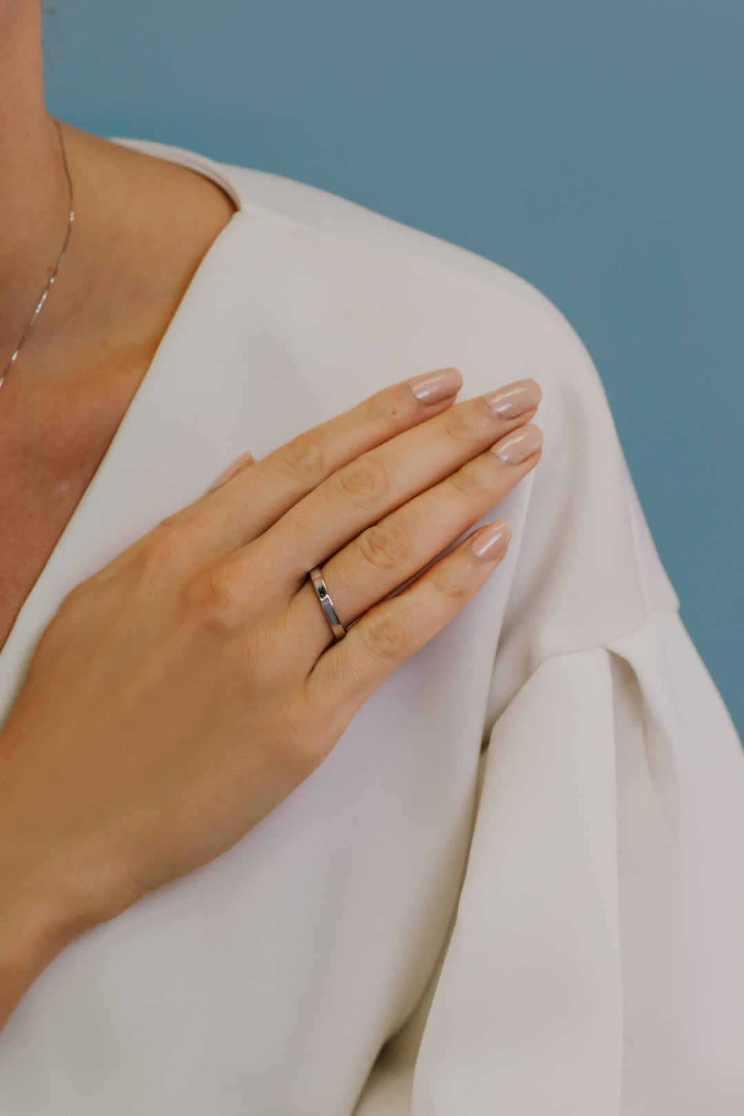 Comete Fedina in Argento Cuore interno Uomo ANG111M22
