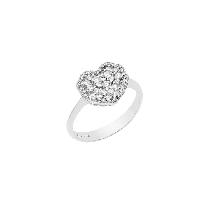 Bague Coeur Comète en Or et Diamants ANB2416