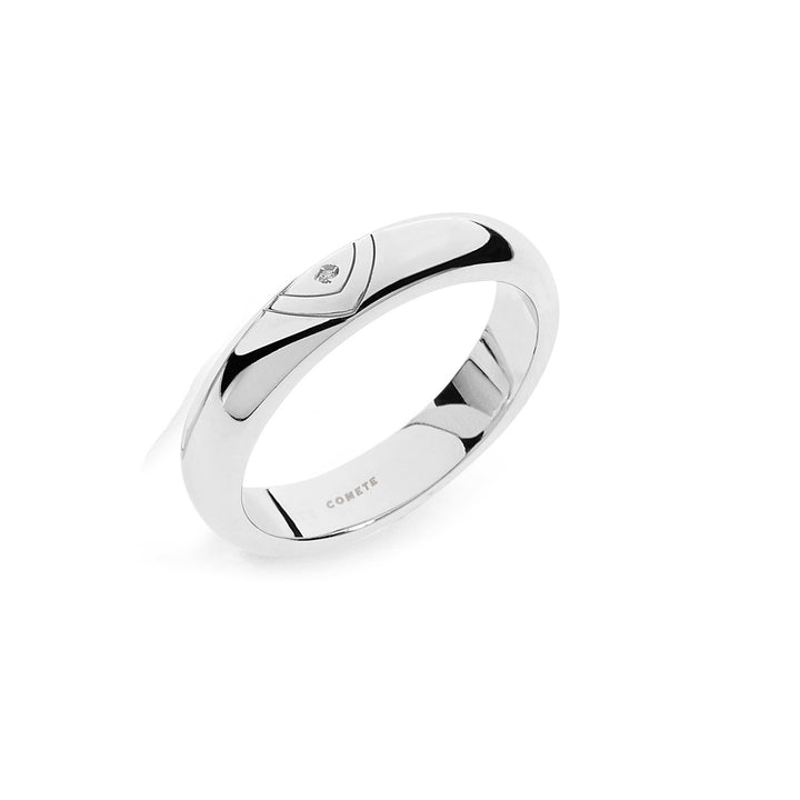 Comete Bague Argent Homme Coeur ANG110M24