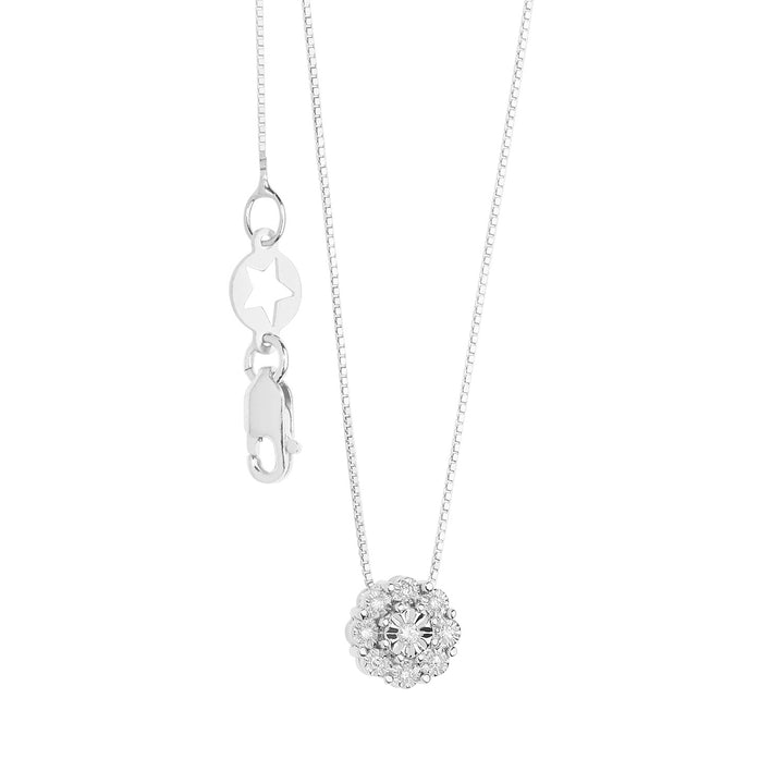 Comete Collana in Oro Bianco e Diamanti Momenti GLB1626