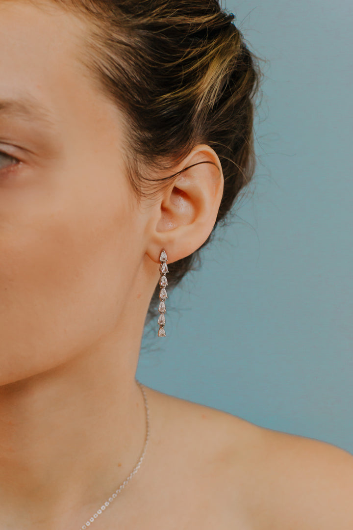 Comete Tennis drop earrings degradè ORA192