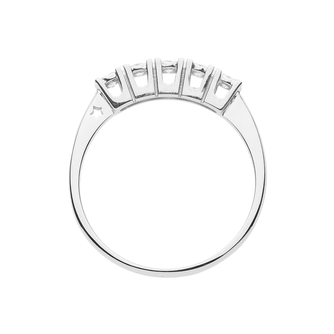 Comete Ehering aus Weißgold mit Diamanten Moments ANB 2663