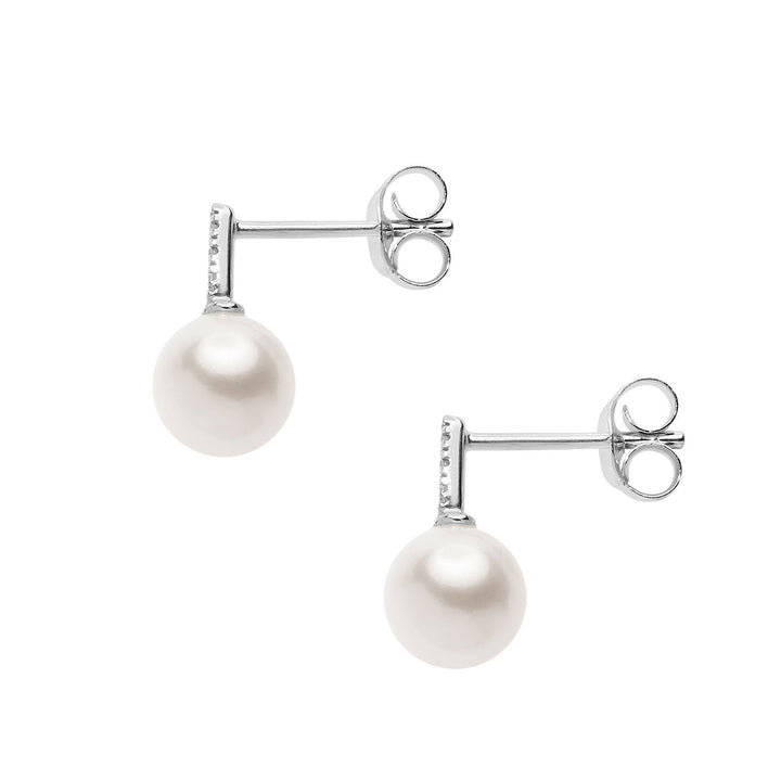 Comete Orecchini con Perla e Diamanti bianchi ORP758