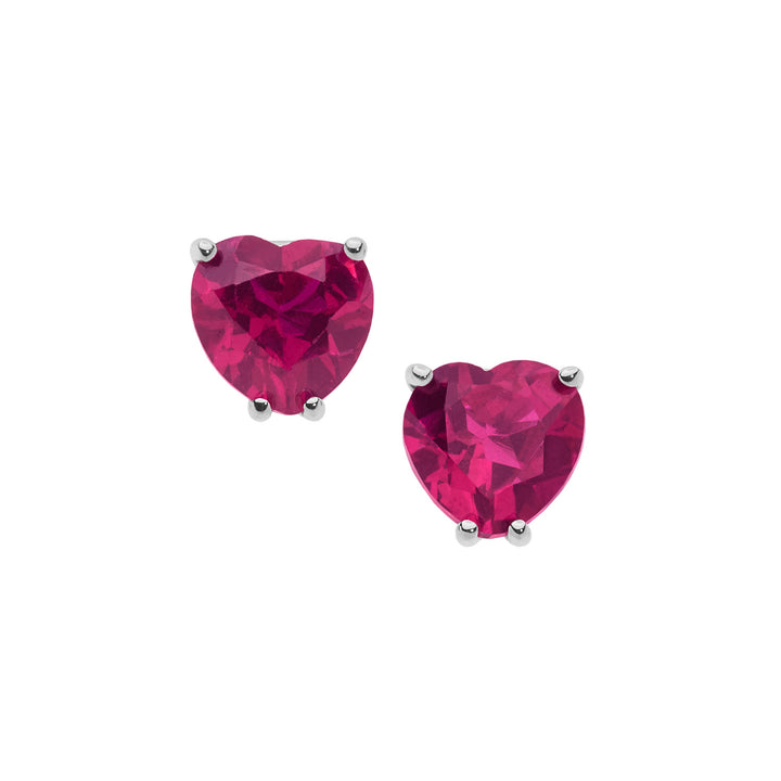 Comete Orecchini in Oro e Rubini Cuore ORB918