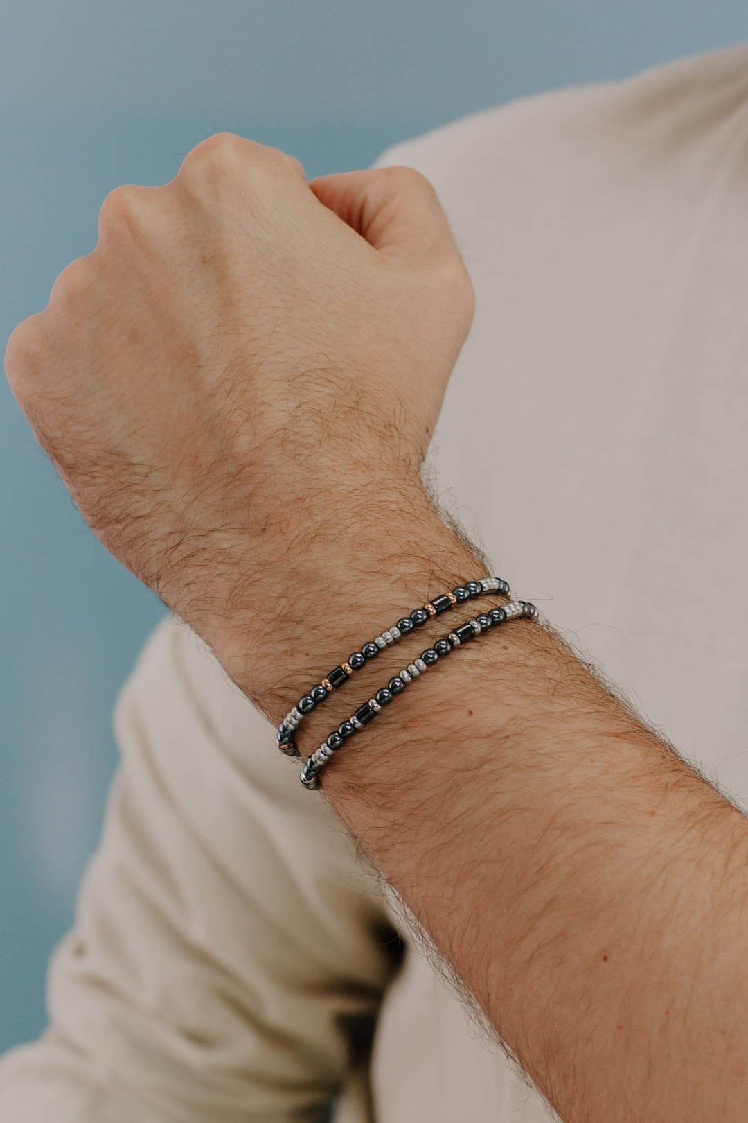 Comete UBR925 schwarzes Hämatitarmband