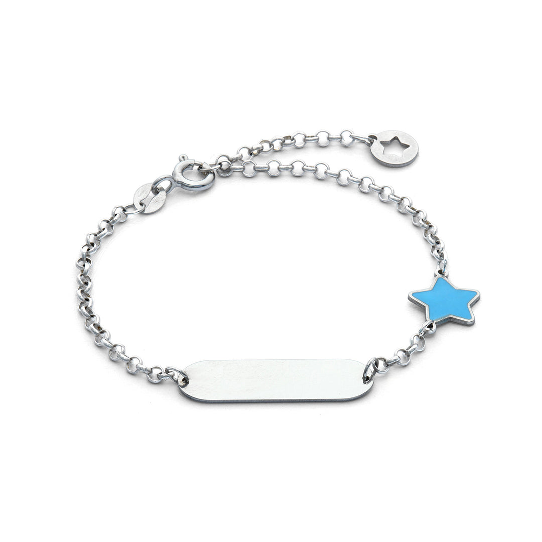 Comete Silver Bracelet with Blue star BRA259