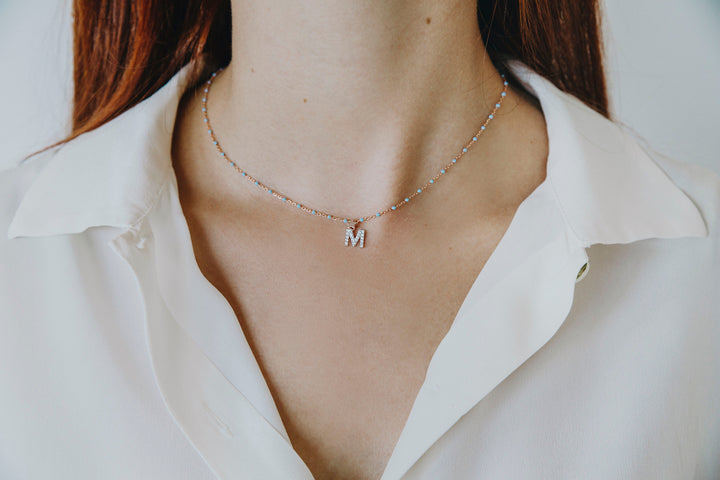 Collier Comete Argent Lettre K GLA183