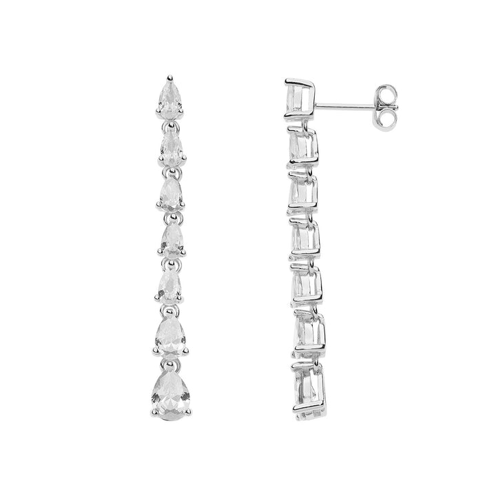 Comete Tennis drop earrings degradè ORA192