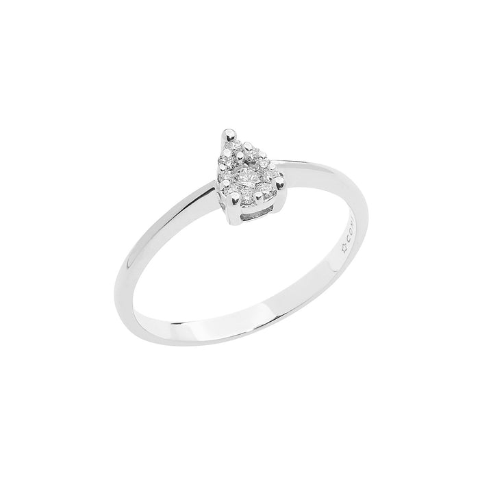 Comete Anello Goccia in Oro Rose di Diamanti ANB2649