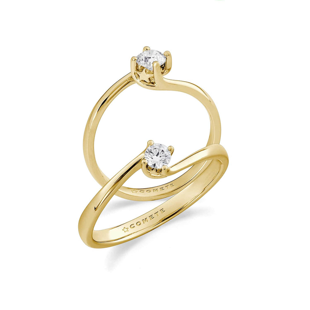 Comete Anello in Oro giallo 750‰ con Diamante bianco ANB2716G