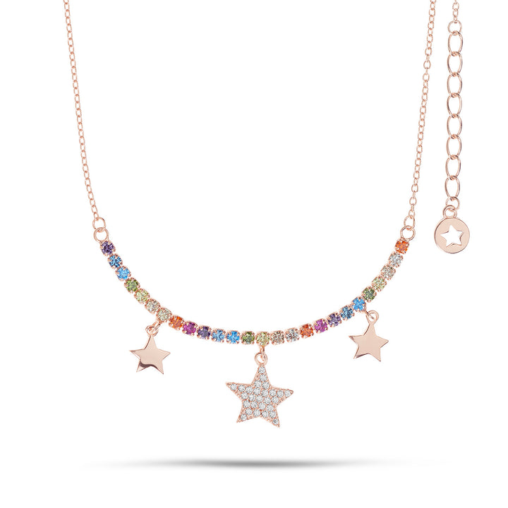 Comete Tennis Choker in Silver Star GLA258