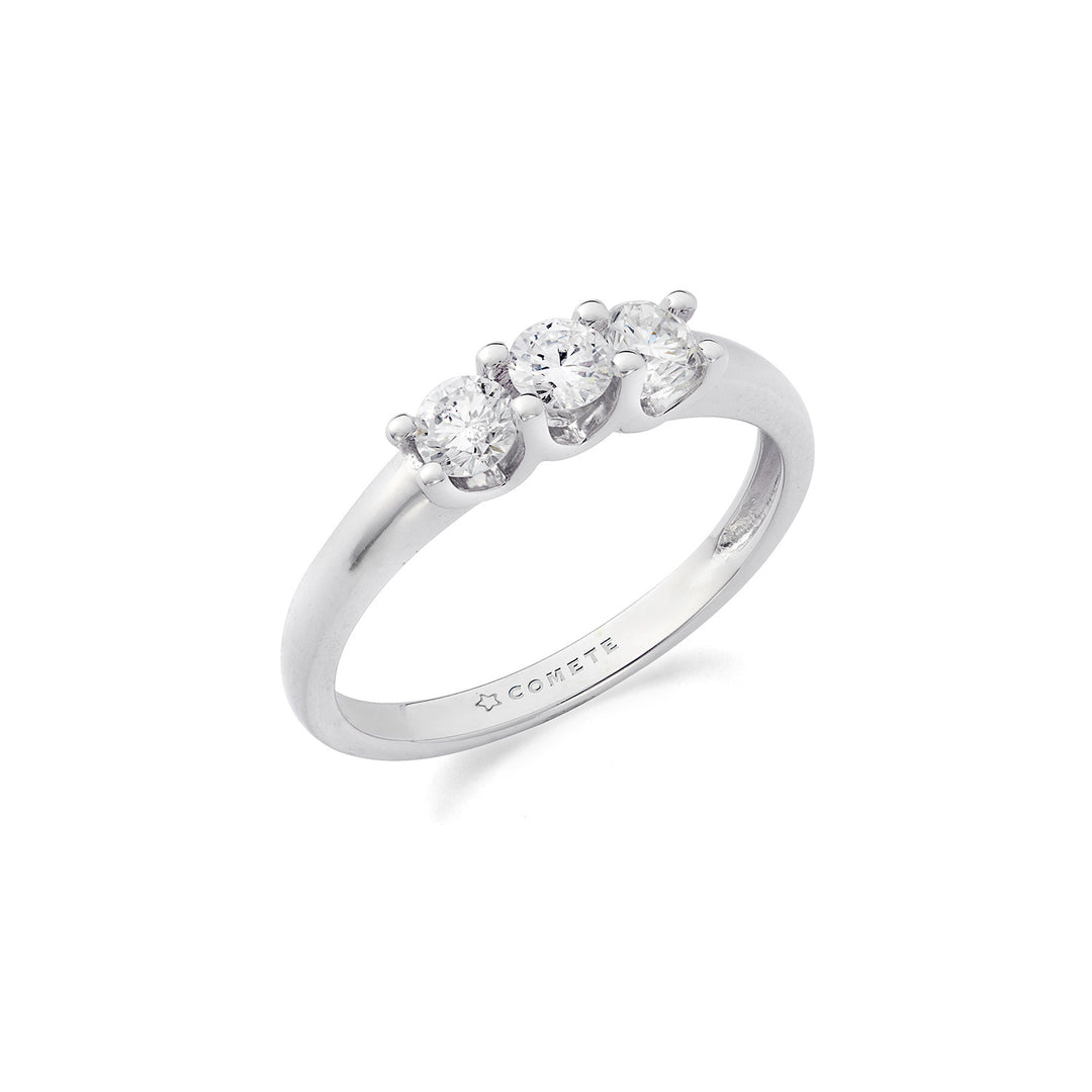 Comete Ring in 750‰ white gold and diamonds ANB2734