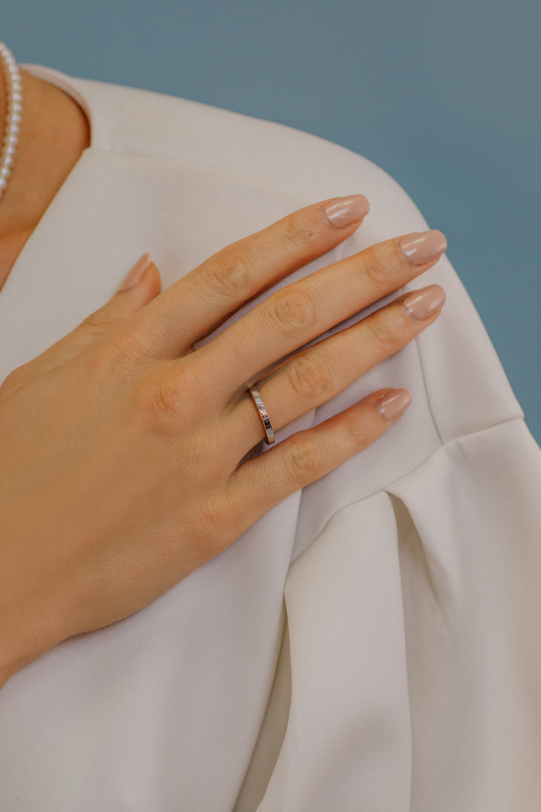 Comete Fedina in Argento Cuore Rosa Uomo ANG106M18M