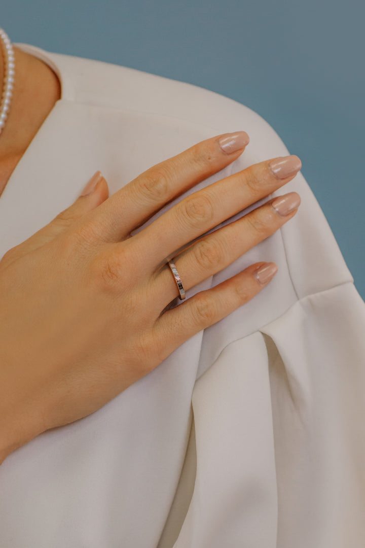 Comete Fedina in Argento Cuore Rosa Uomo ANG106M18M