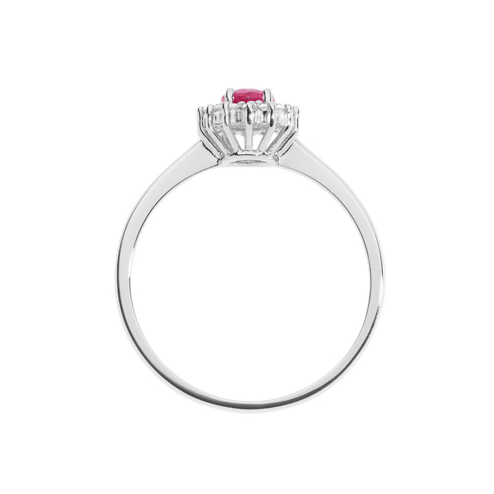 Comete Ring in Gold, Diamonds and Oval Ruby ANB2573