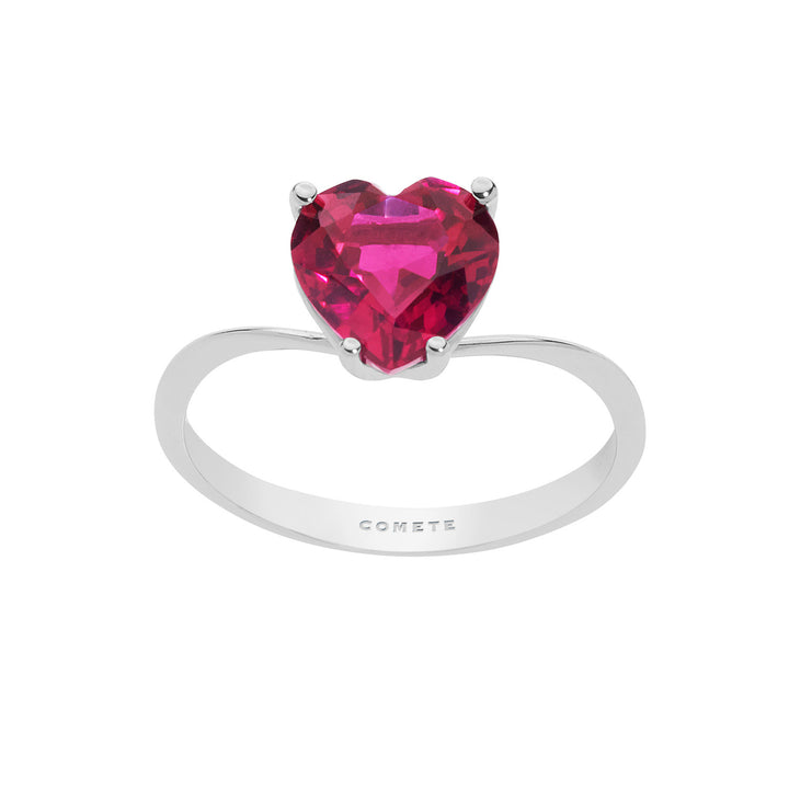 Bague Comète en Or et Coeur Rubis ANB2352