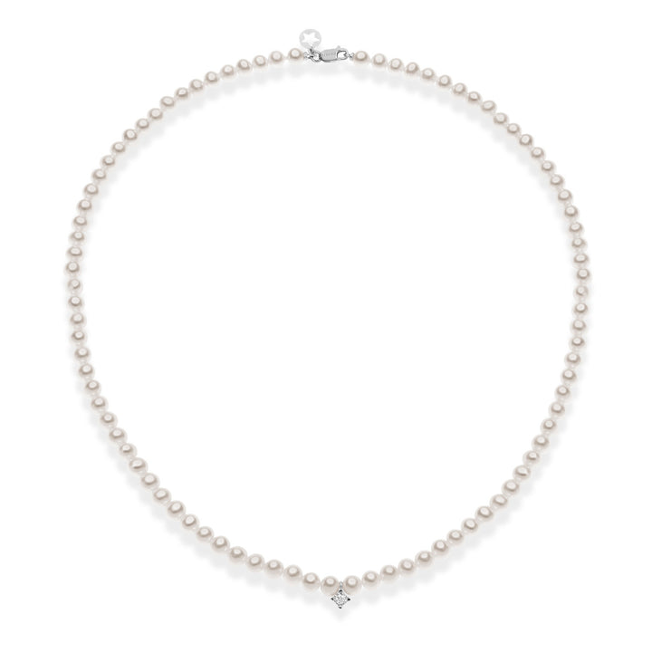 Collier à brins de perles Comete Acquadolce en or et diamant FWQ320