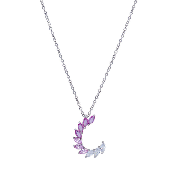 Comete Collana in Argento 925‰ e Zirconi degradè rosa GLA261