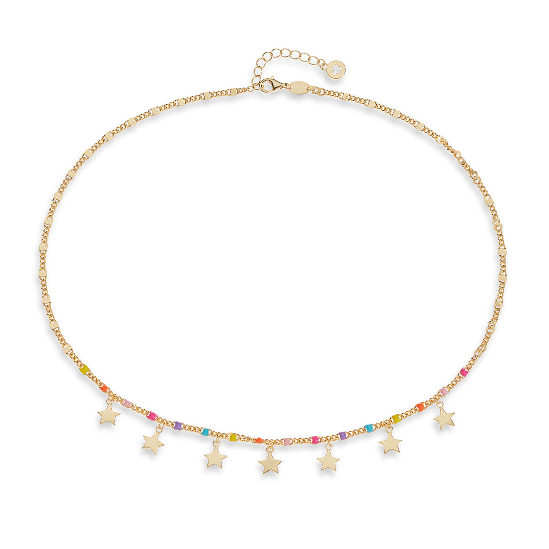 Comete Girocollo in Argento Stella GLA254