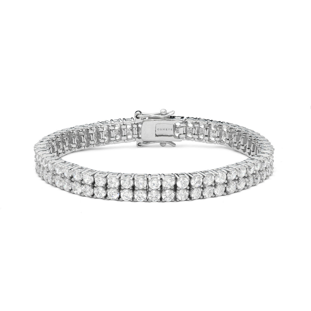 Comete Silver Bracelet with White Zircons BRA264M17
