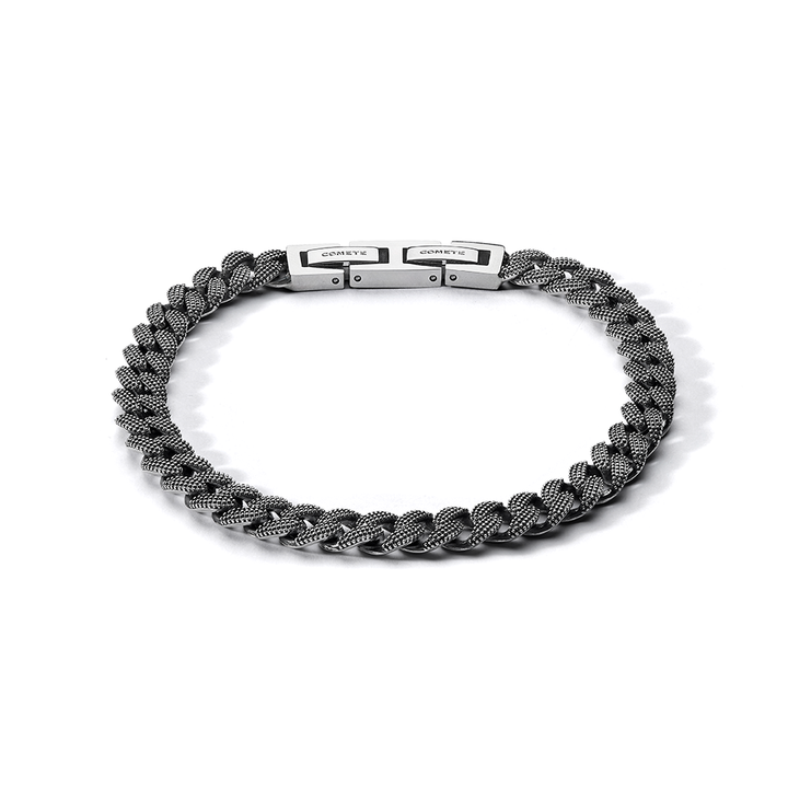 Comete-Armband aus brüniertem 925‰-Silber und Stahl UBR1293M17