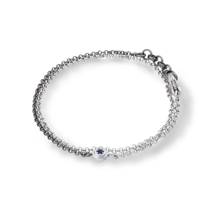 Bracelet Comete en argent double poli et bruni UBR1043