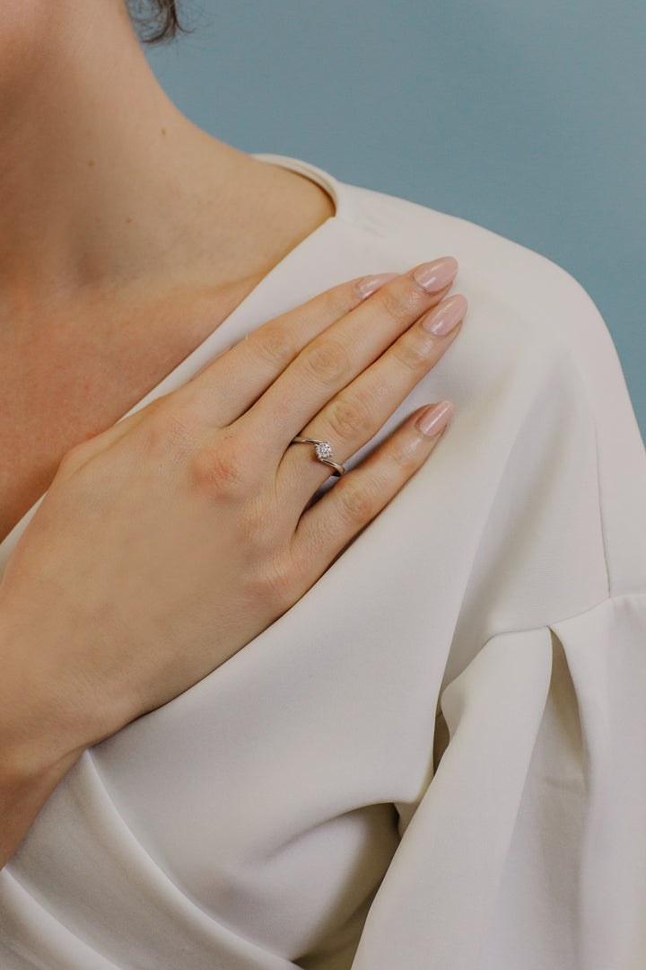 Comete Rose Gold Ring with Diamonds ANB2646
