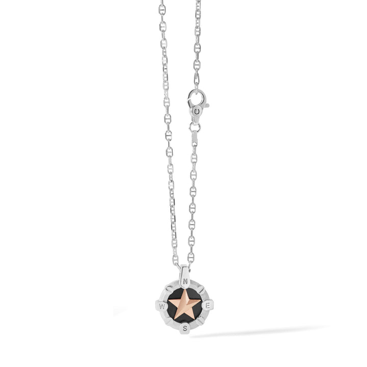 Collier Comete en argent rhodié et rosé UGL656
