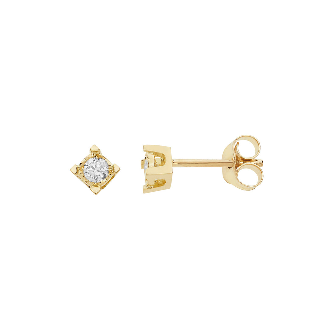 Comete Earrings Diamond light points in Gold and Diamonds ORB1005