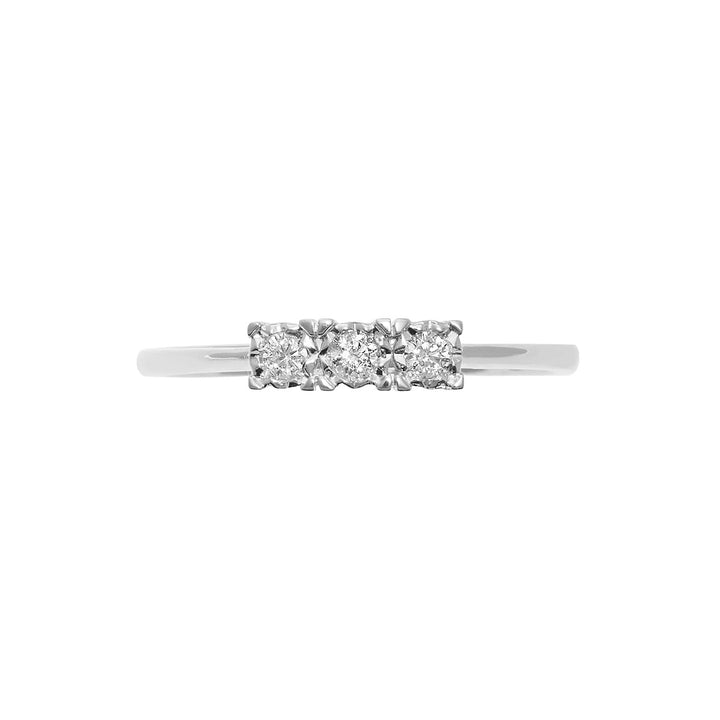 Comete-Trilogie-Ring aus Gold und Diamanten ANB 2640