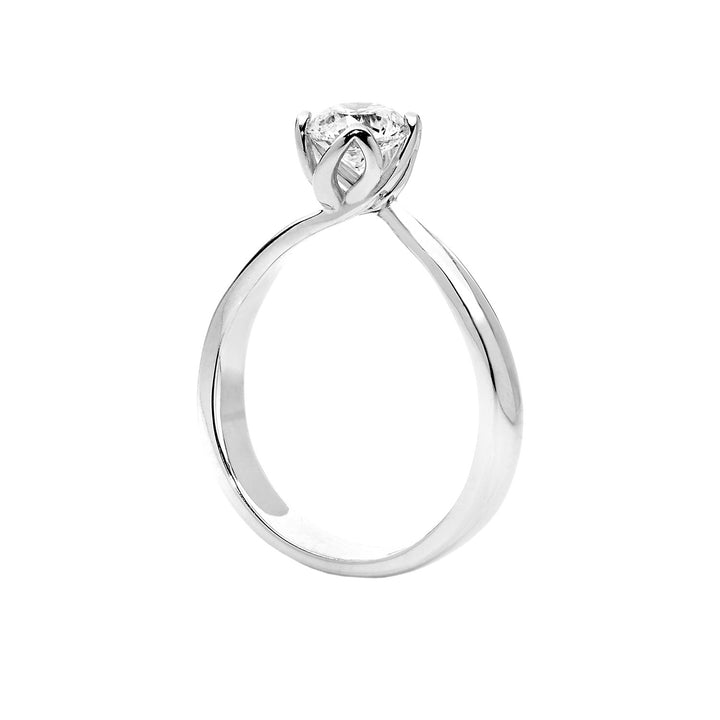 Comete Solitario Petali in Oro e Diamante ANB2201
