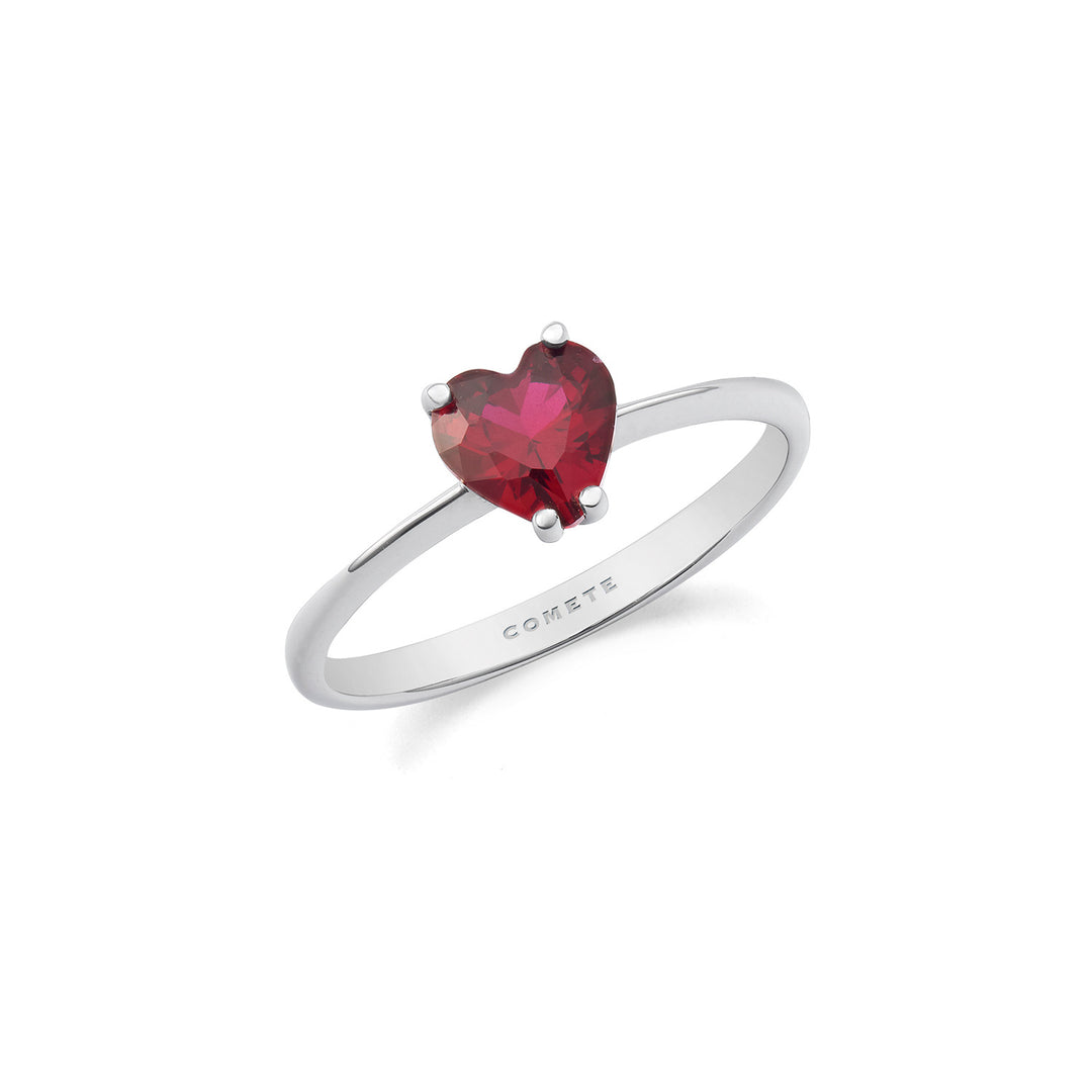 Bague Comète Or 750‰ et Coeur Rubis ANB2690