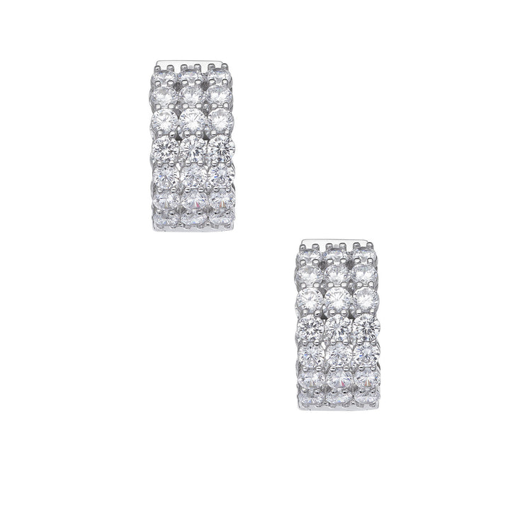Comete Earrings in 925‰ Silver and Zircons ORA200