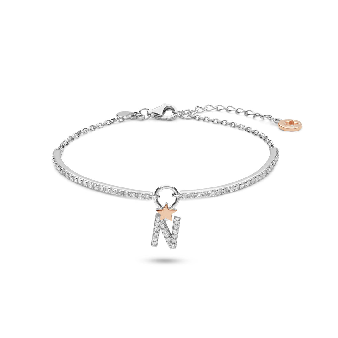 Bracelet Comete Argent Lettre N BRA190