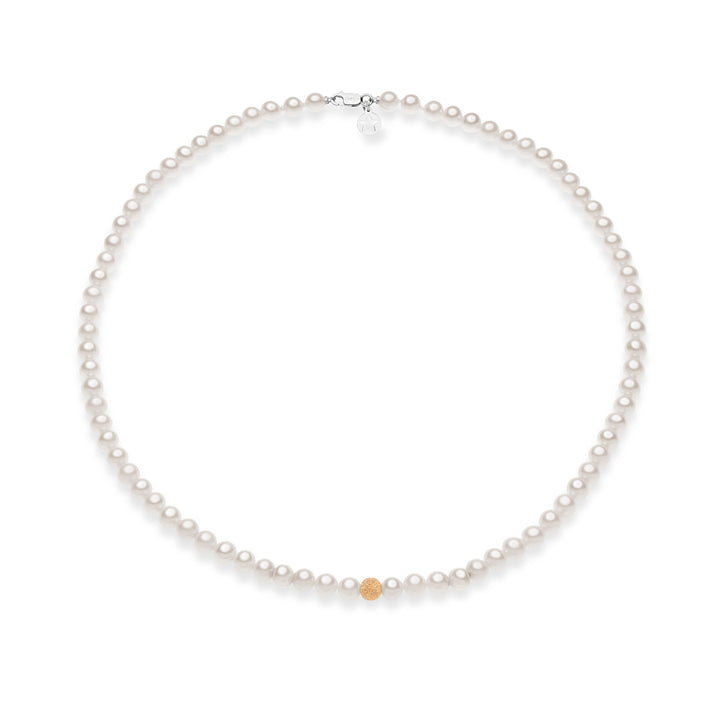 Collier ras du cou Comete avec perles d&