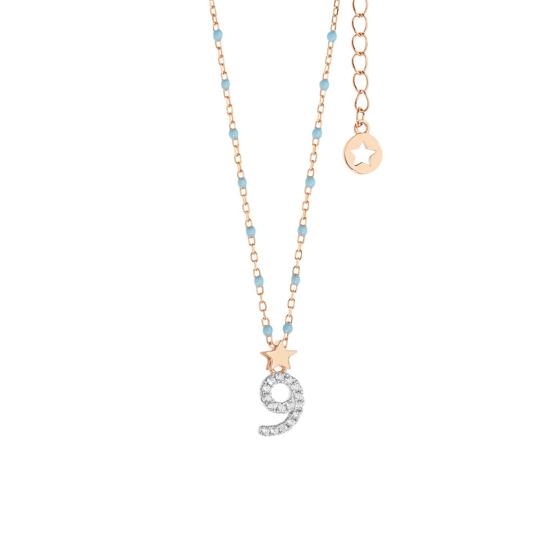 Comete Girocollo in Argento numero 9 GLA207