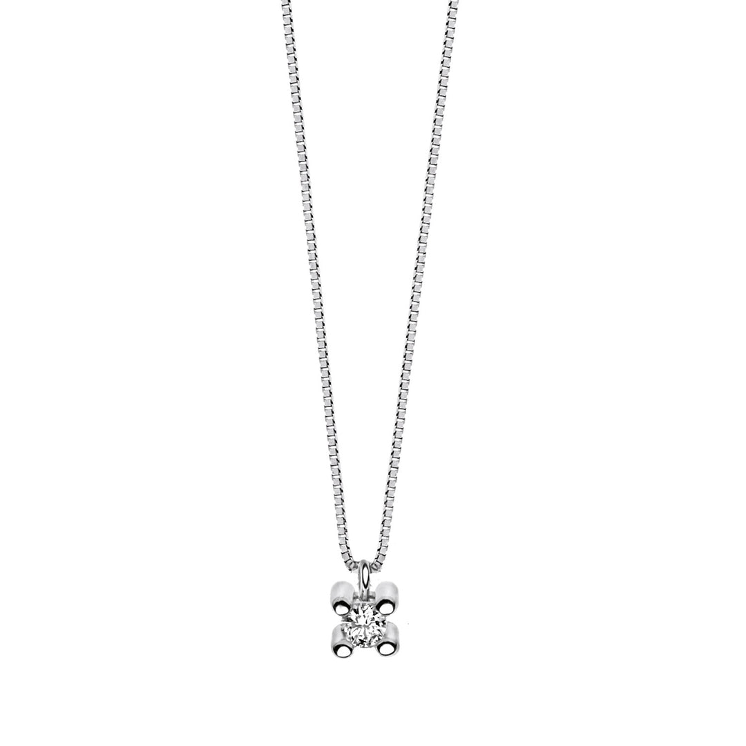 Comete Four Claw Light Point Halskette aus Gold und Diamanten GLB1410