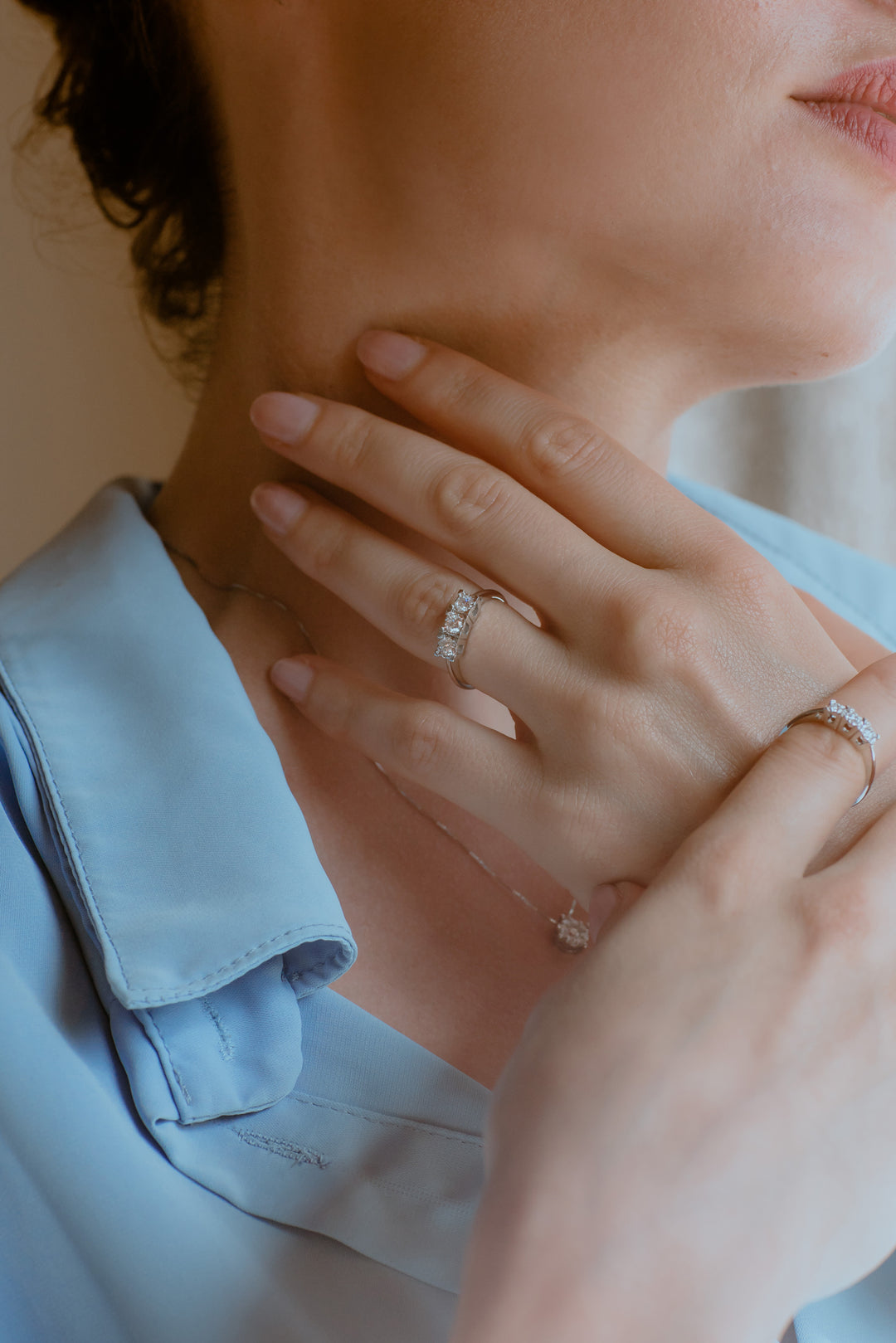 Comete Trilogy Ring in Gold and Diamonds ANB2644