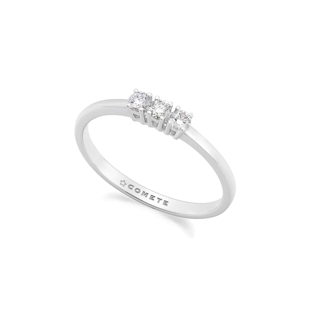 Comete Anello Trilogy in Oro bianco 750‰ e Diamanti ANB2753