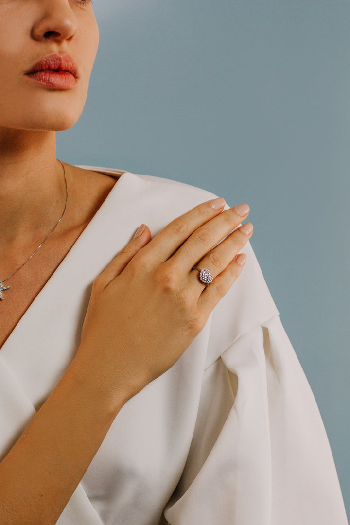 Bague Coeur Comète en Or et Diamants ANB2416