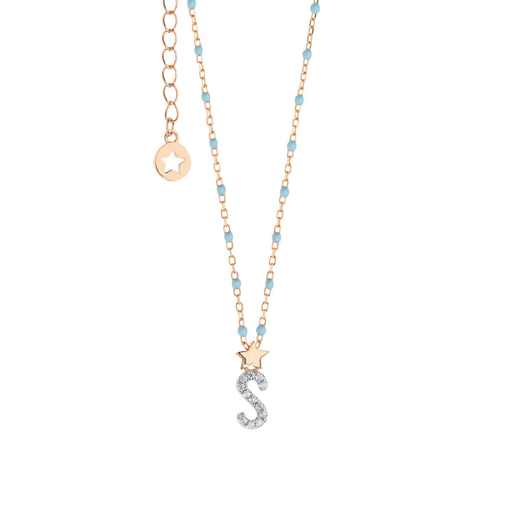 Collier Comete Argent Lettre S GLA191