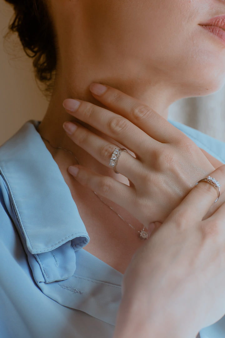 Comete Anello Trilogy in Oro e Diamanti ANB2643