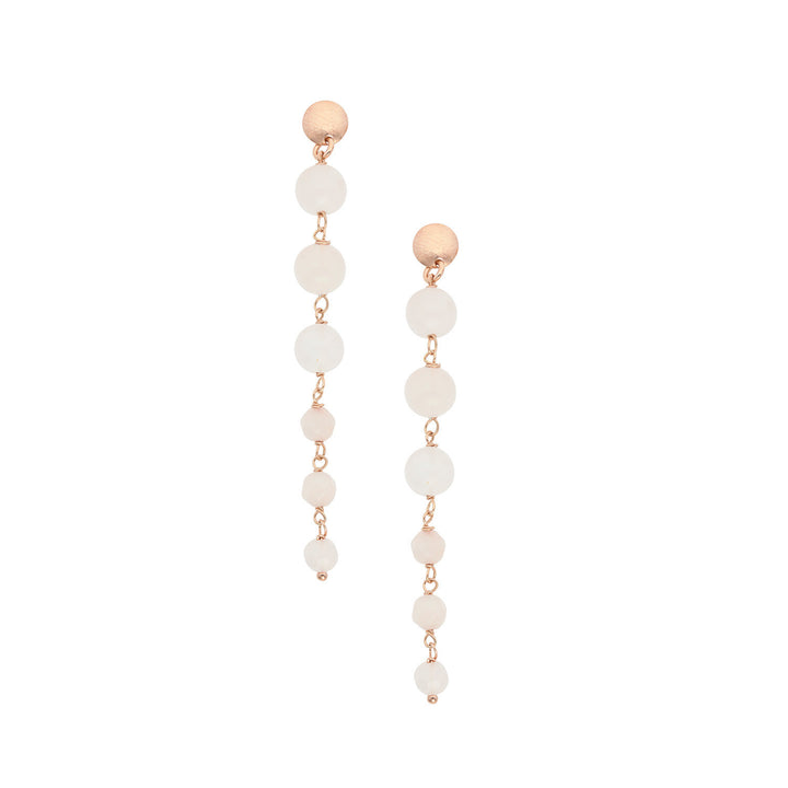 Comete Orecchini Argento 925‰ con con Quarzo rosa e Giada colorata ORA226